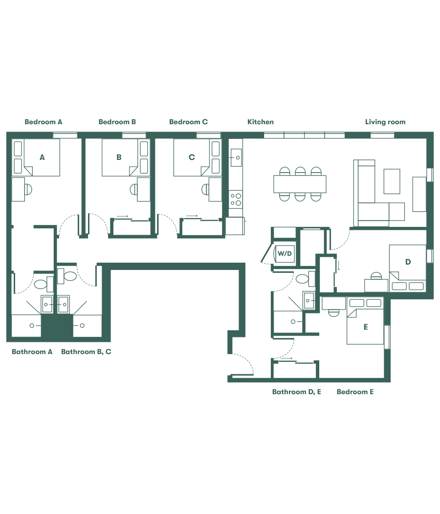 5x3 Layout Floor Plans | ōLiv Highland